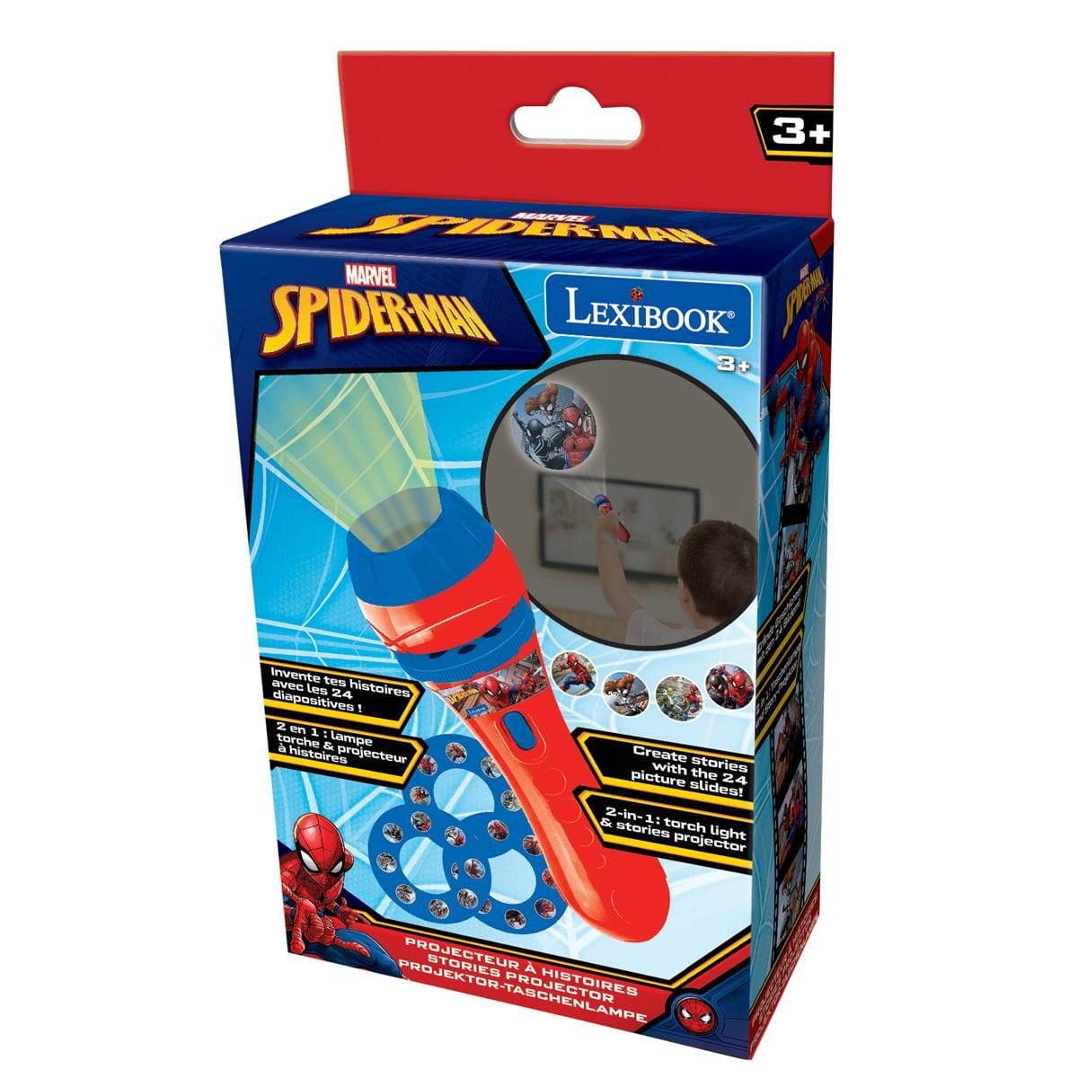 Proyector de historias y linterna Spiderman Marvel - Juguete