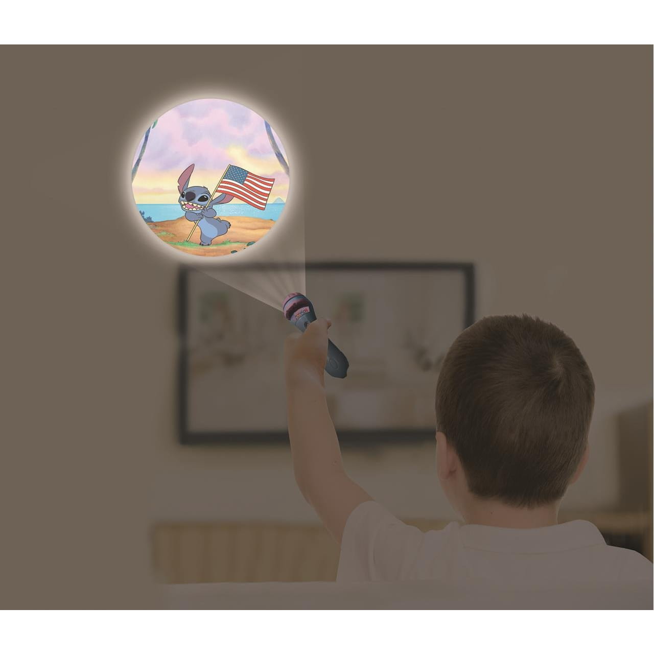 Proyector de historias y linterna Stitch Disney - Juguete
