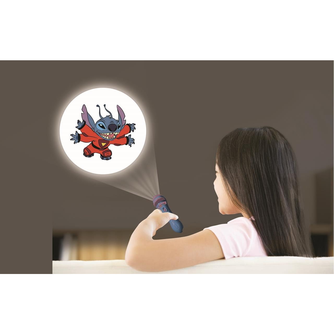 Proyector de historias y linterna Stitch Disney - Juguete