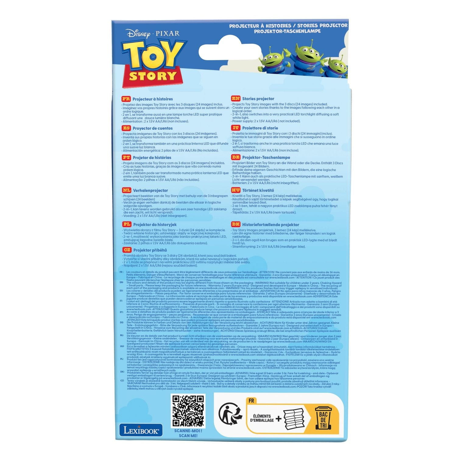 Proyector de historias y linterna Toy Story Disney - Juguete