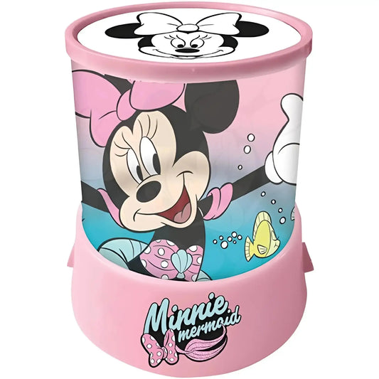 Proyector LED cilíndrico infantil MINNIE MOUSE DISNEY 10x15cm - Lámpara