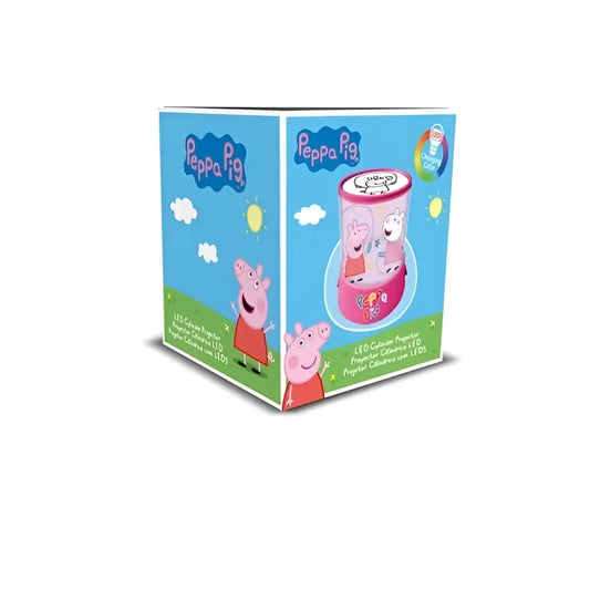 Proyector LED cilíndrico infantil PEPPA PIG 10x15cm - Lámpara