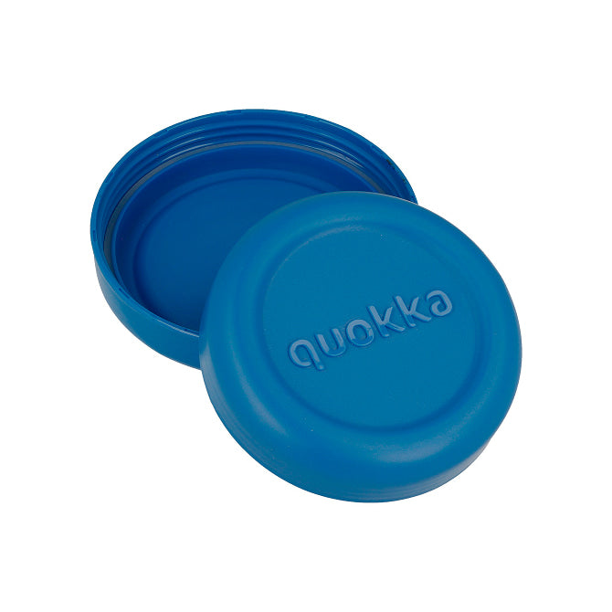 Recipiente de comida con funda silicona QUOKKA bubble blue peonies 770ml
