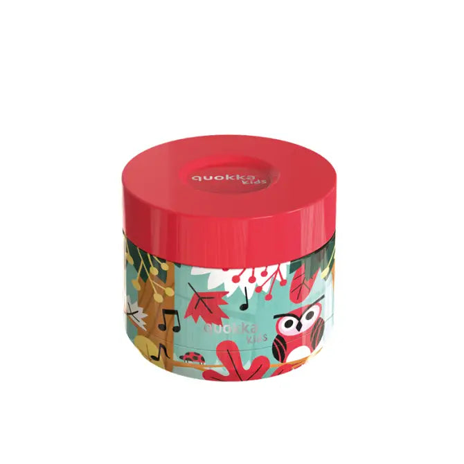 Recipiente de comida QUOKKA KIDS térmico acero inoxidable whim grove birds 360ml