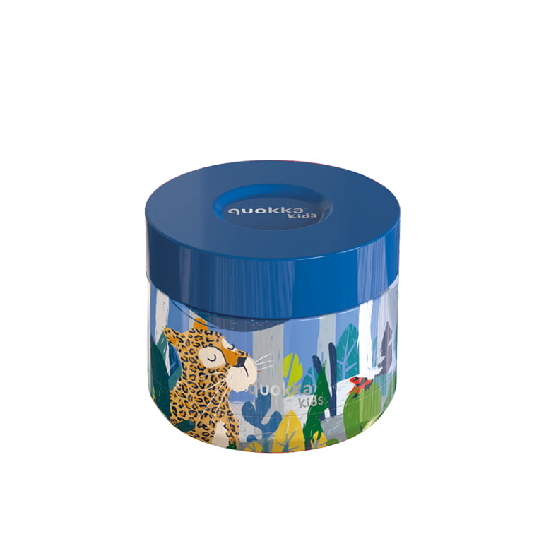 Recipiente de comida QUOKKA KIDS térmico acero inoxidable whim jungle 360ml