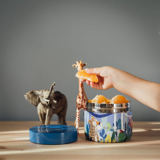 Recipiente de comida QUOKKA KIDS térmico acero inoxidable whim jungle 360ml