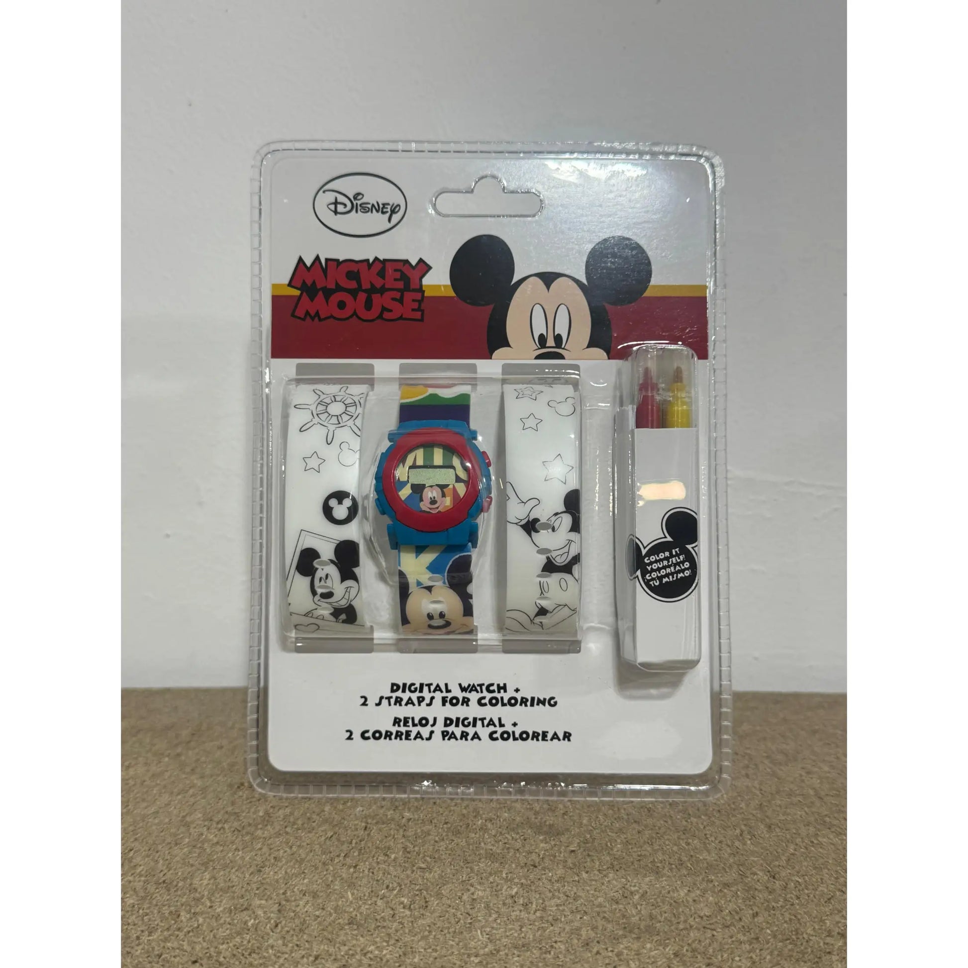 Reloj digital correa para pintar MICKEY MOUSE