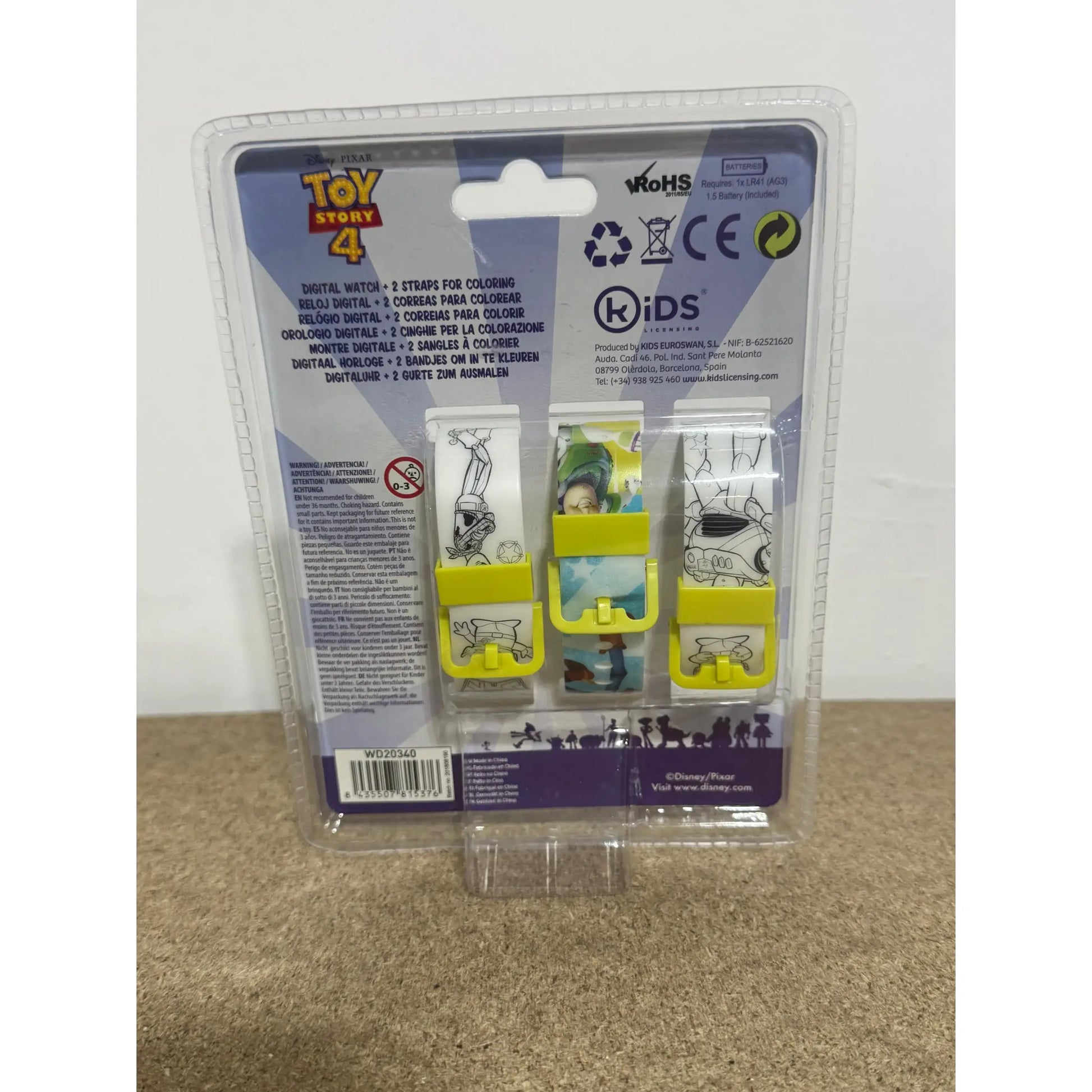 Reloj digital correa para pintar TOY STORY