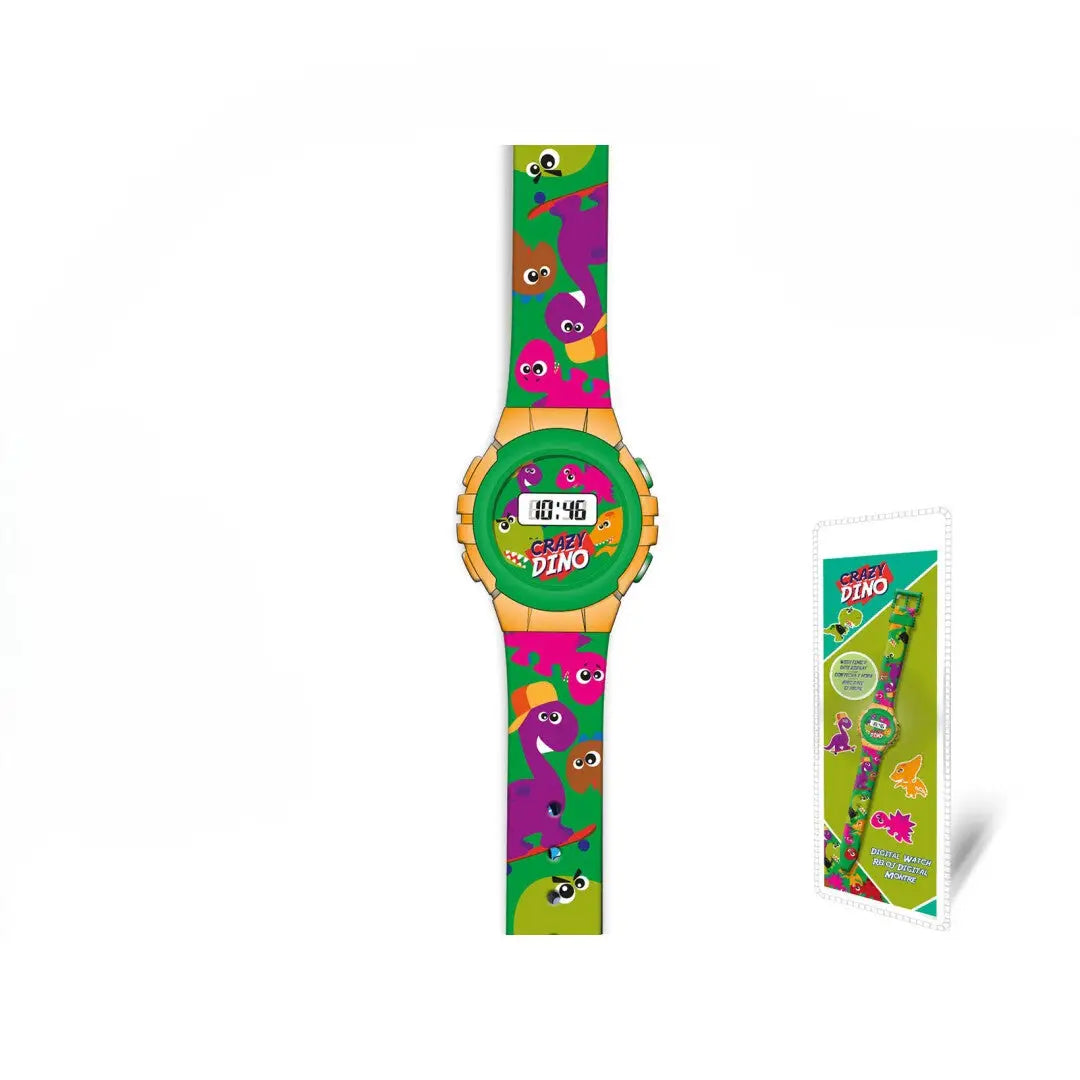 Reloj digital infantil CRAZY DINO perfecto para aprender