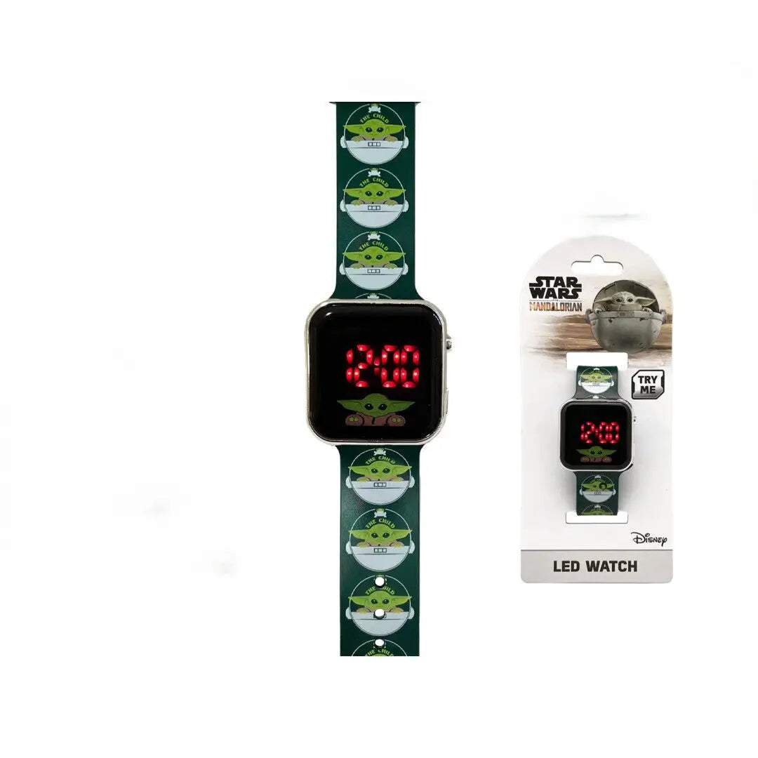 Reloj digital infantil led BABY YODA STAR WARS