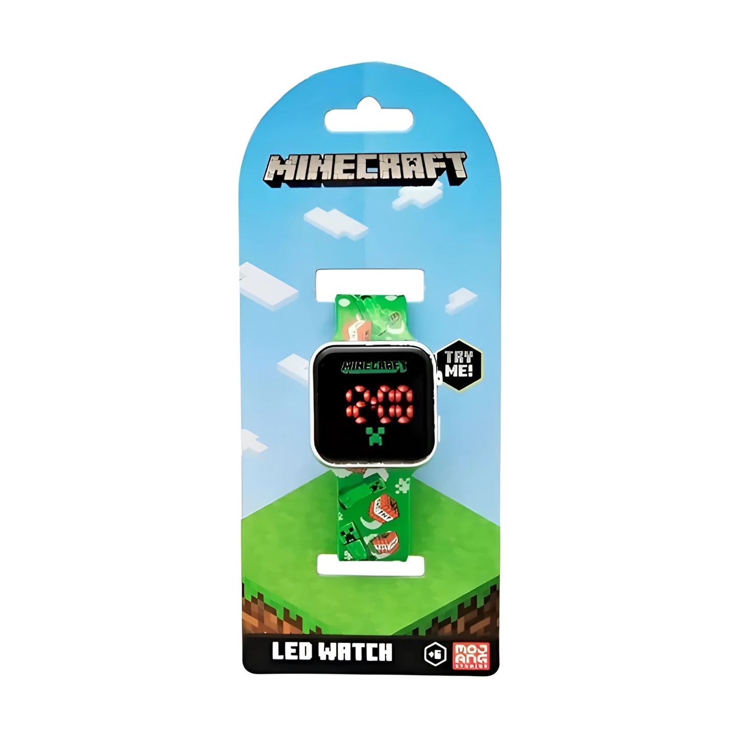 Reloj digital infantil led MINECRAFT- Ideal para Regalar