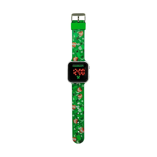 Reloj digital infantil led MINECRAFT- Ideal para Regalar