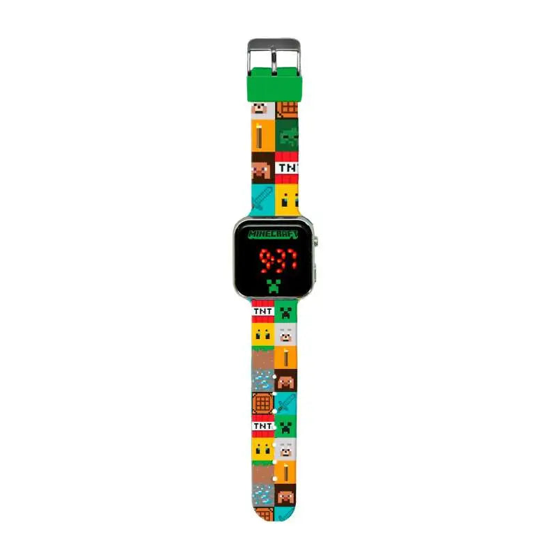 Reloj digital infantil led MINECRAFT color- Ideal para Regalar