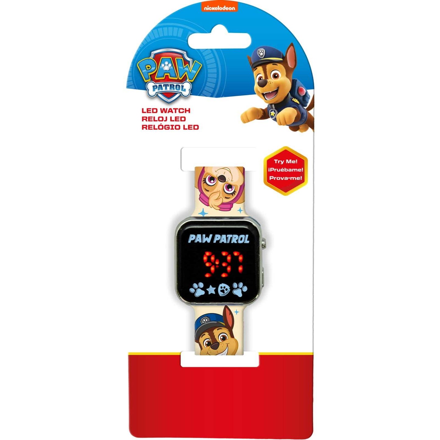 Reloj digital infantil LED de Patrulla Canina