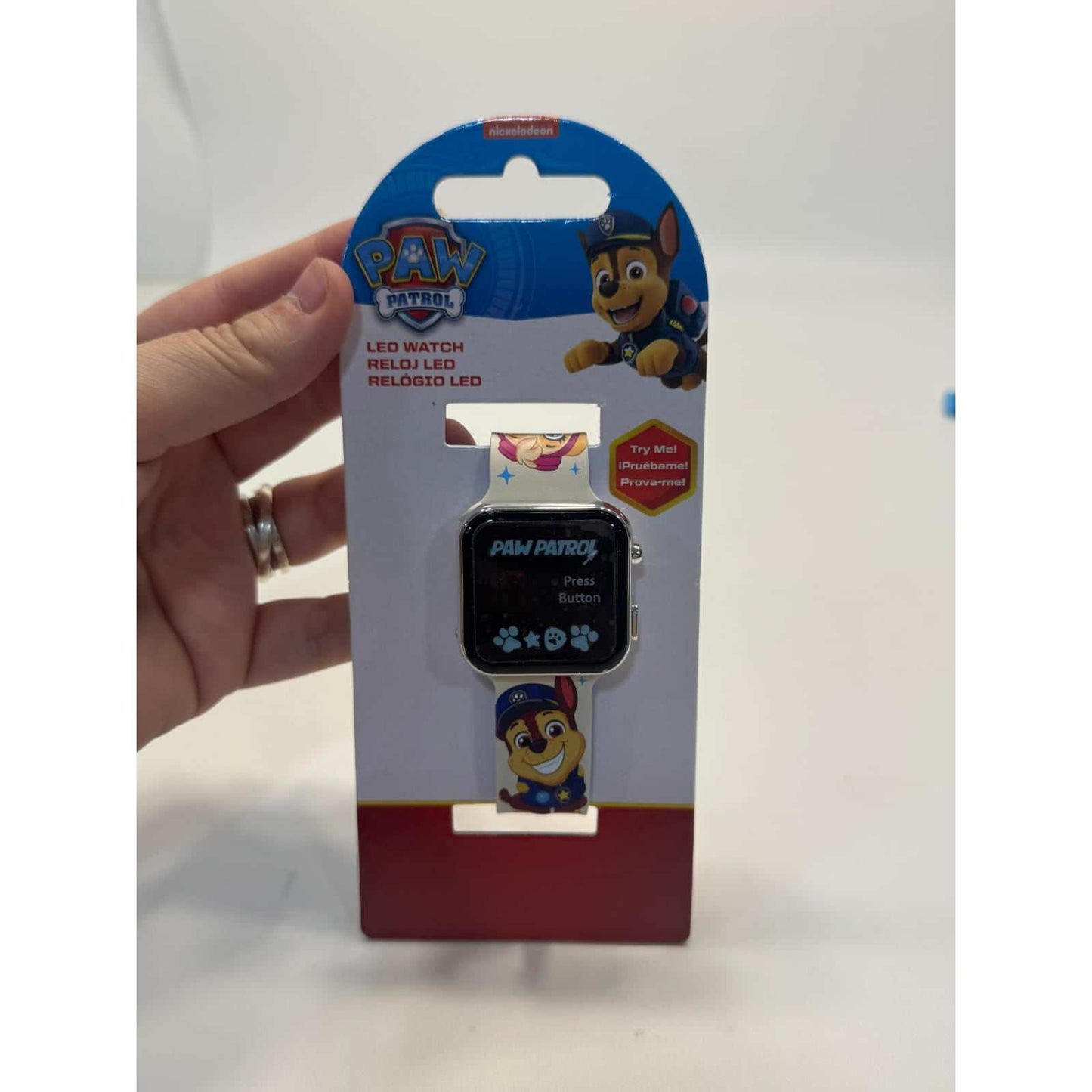 Reloj digital infantil LED Patrulla Canina colorido