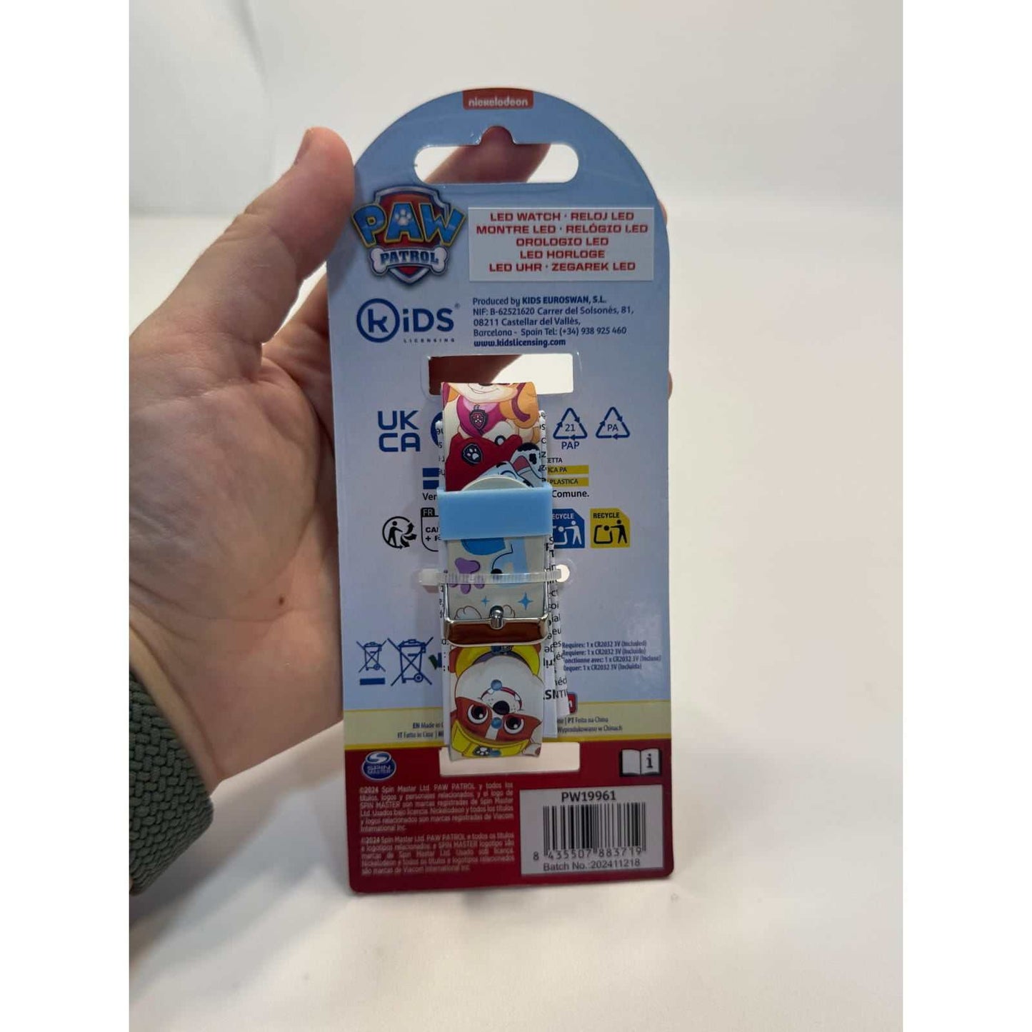 Reloj digital infantil LED Patrulla Canina
