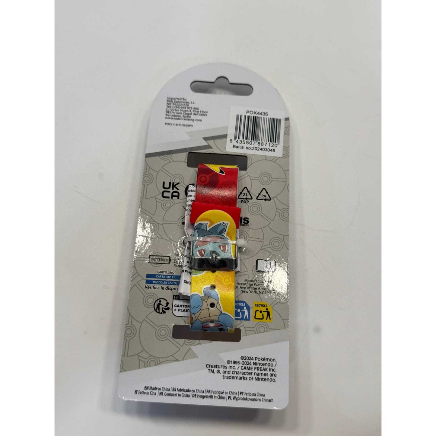Reloj digital infantil LED Pokémon colorido