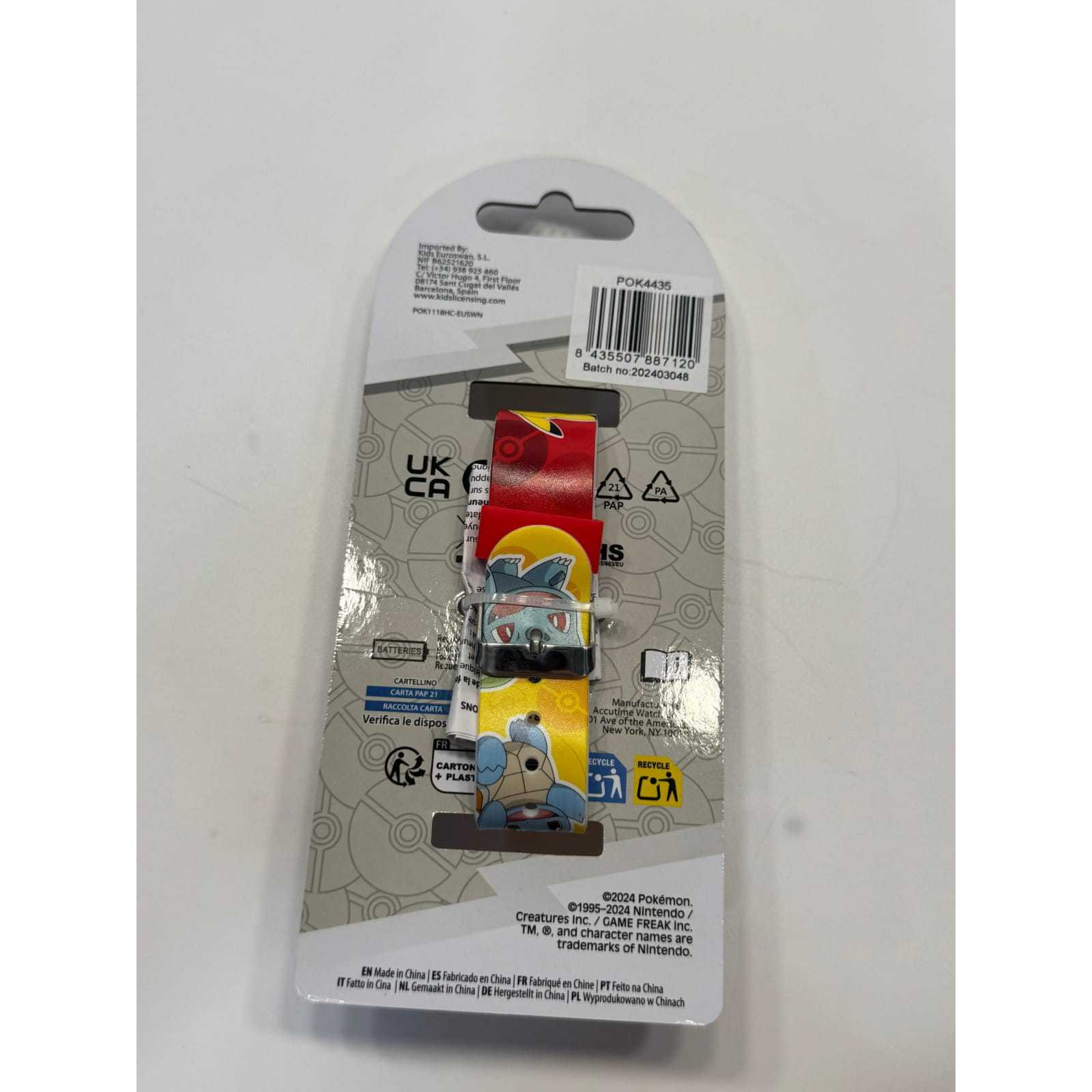 Reloj digital infantil LED Pokémon colorido