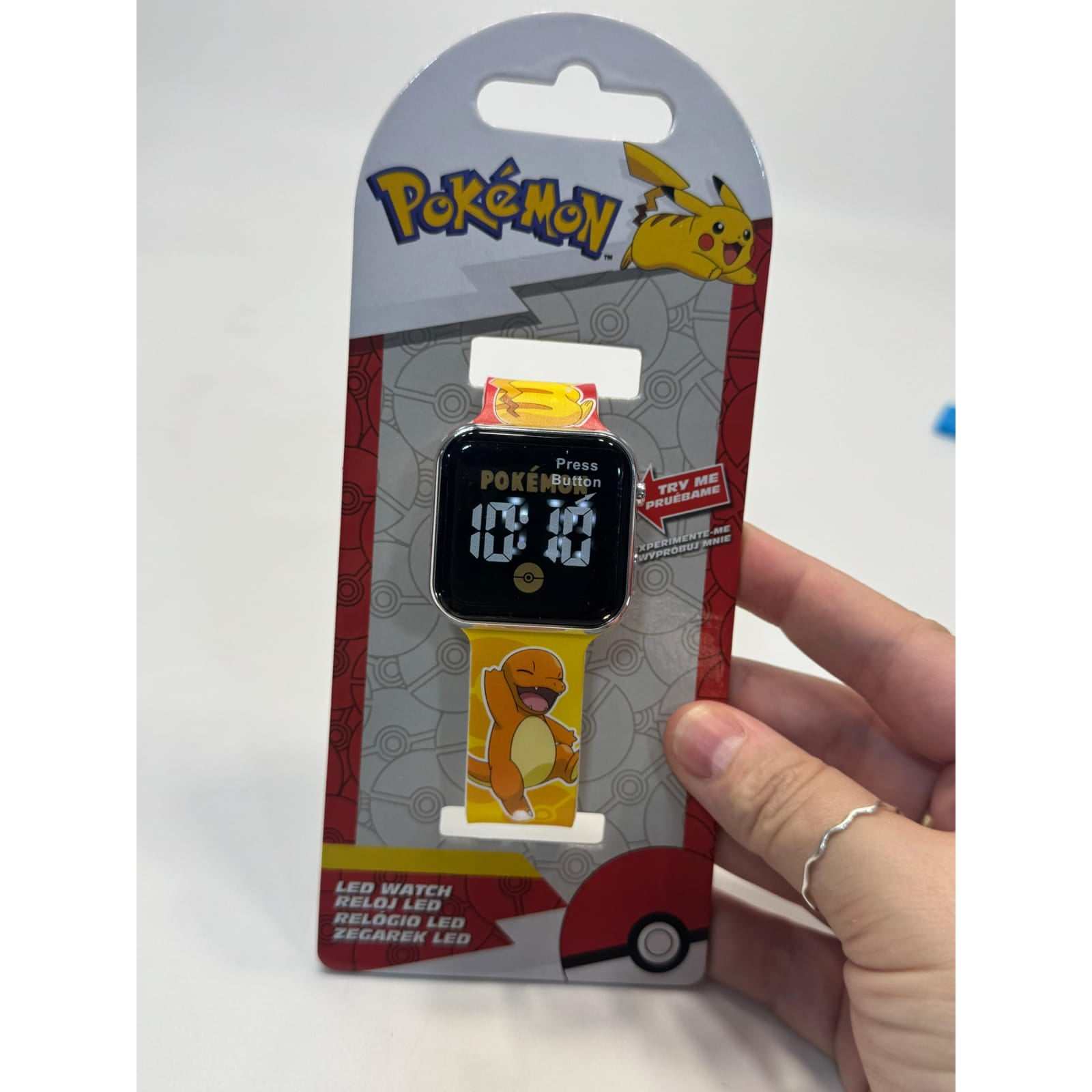 Reloj digital infantil LED de Pokémon