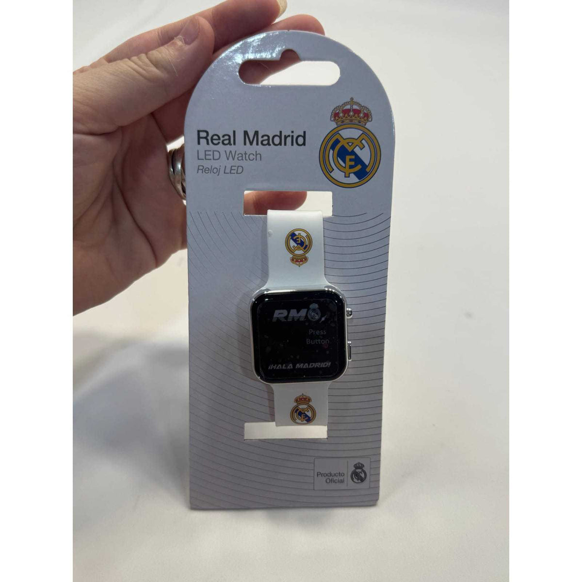 Reloj digital infantil LED Real Madrid para regalar