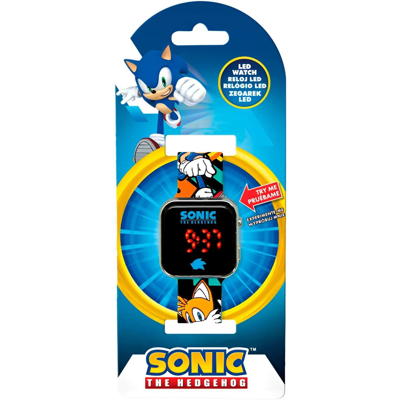 Reloj digital infantil LED SONIC colorido para niños