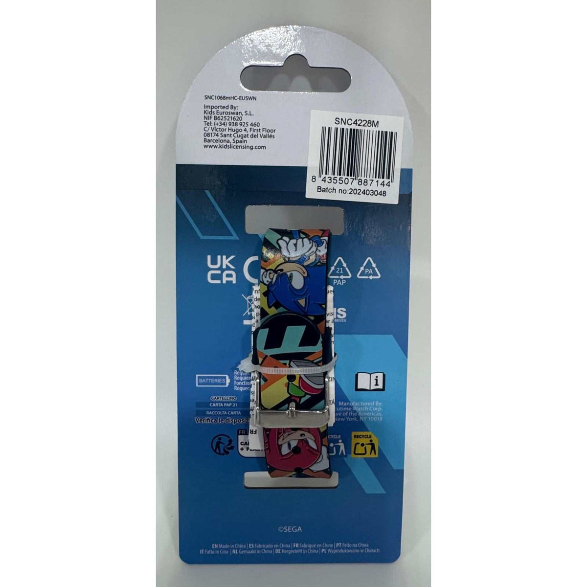Reloj digital infantil LED SONIC colorido