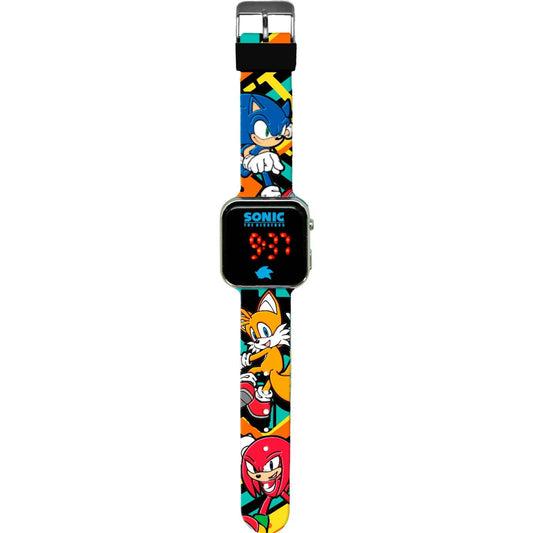 Reloj digital infantil LED Sonic colorido