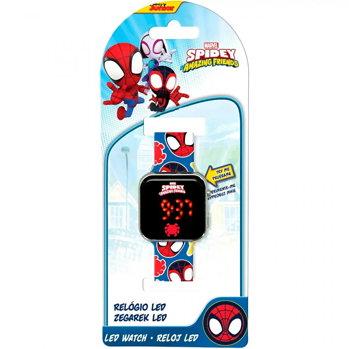 Reloj digital infantil led SPIDEY- Ideal para Regalar