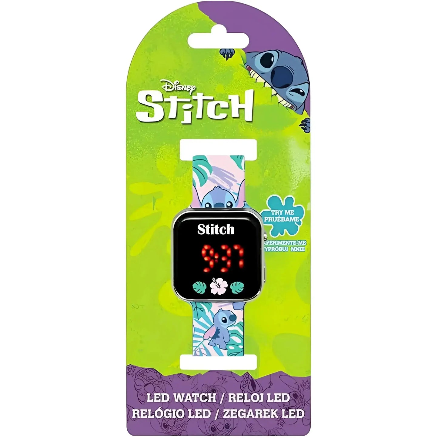 Reloj digital infantil led STITCH