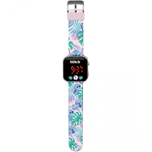 Reloj digital infantil led STITCH- Ideal para Regalar