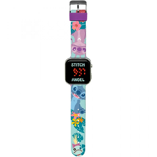 Reloj digital infantil led STITCH tropical