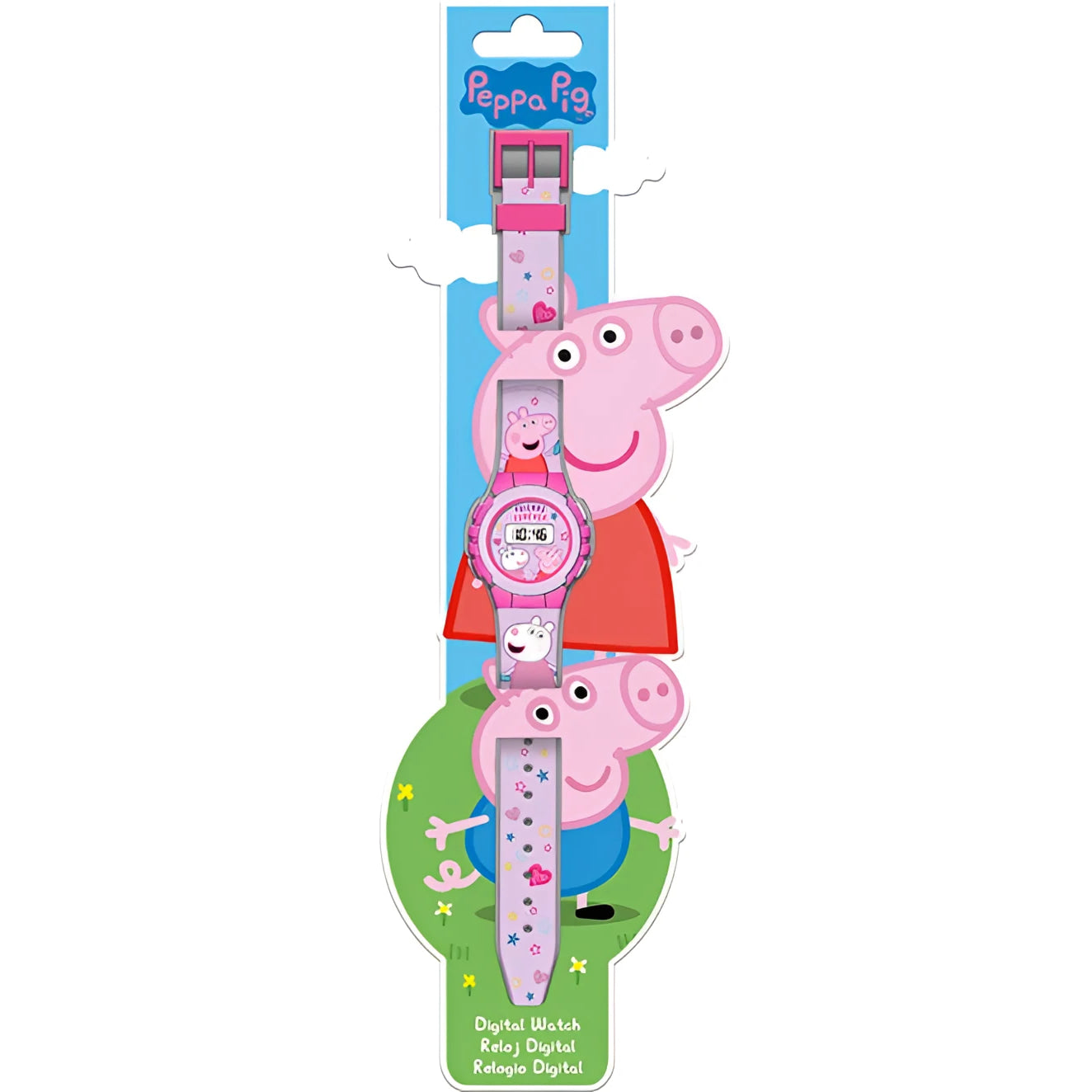 Reloj digital infantil PEPPA PIG- Ideal para Regalar