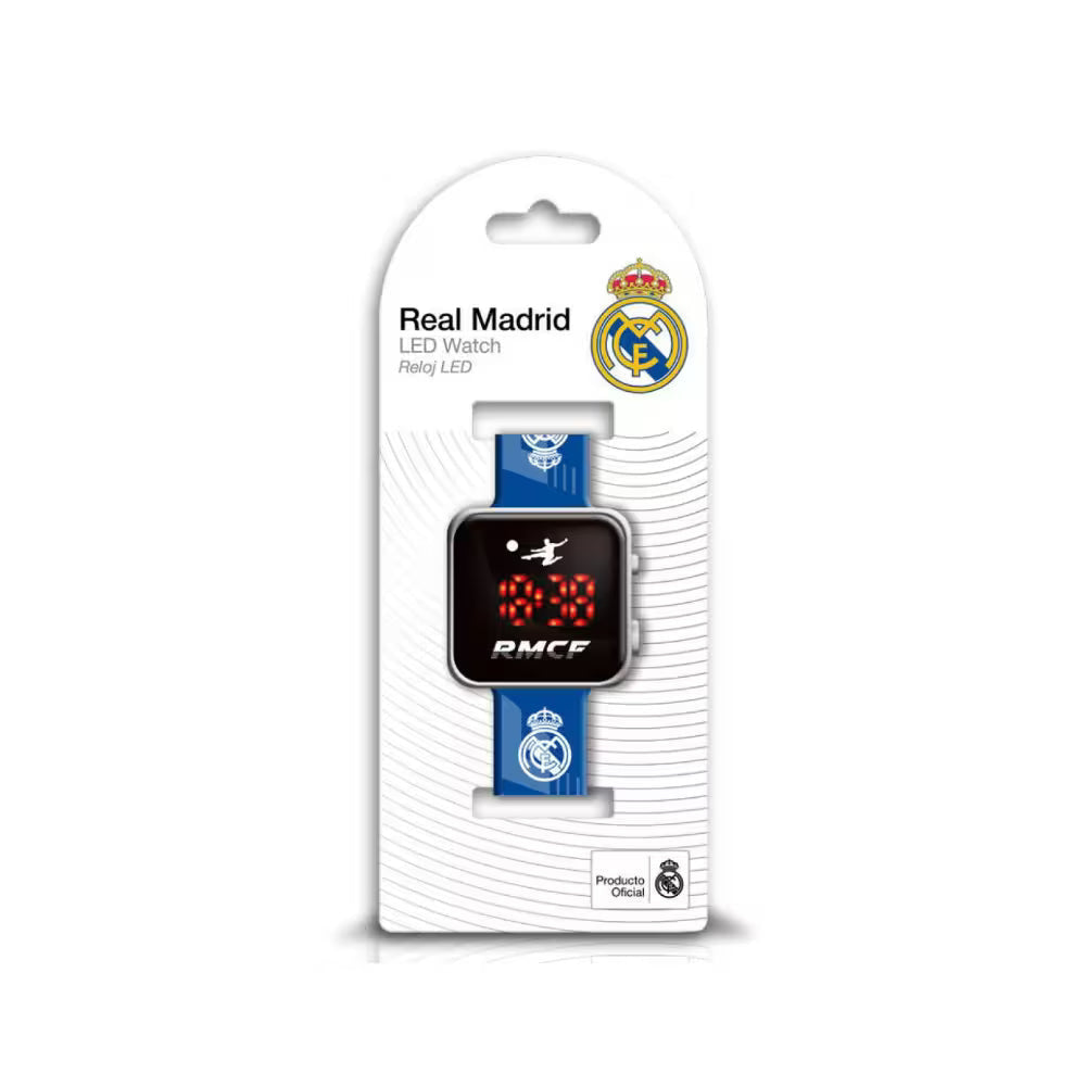 Reloj digital infantil led REAL MADRID azul