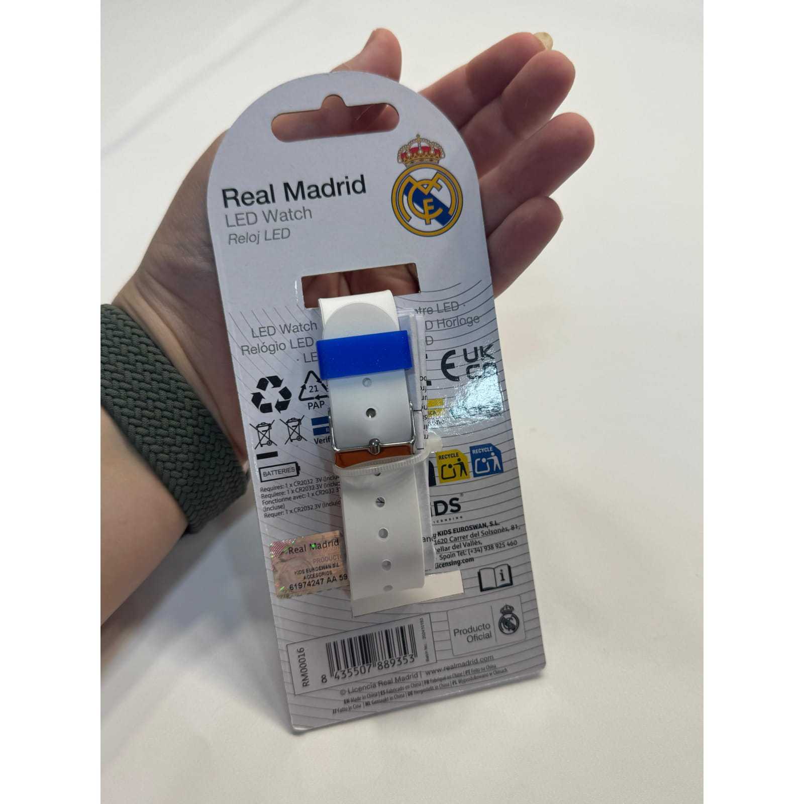 Reloj digital infantil LED del Real Madrid