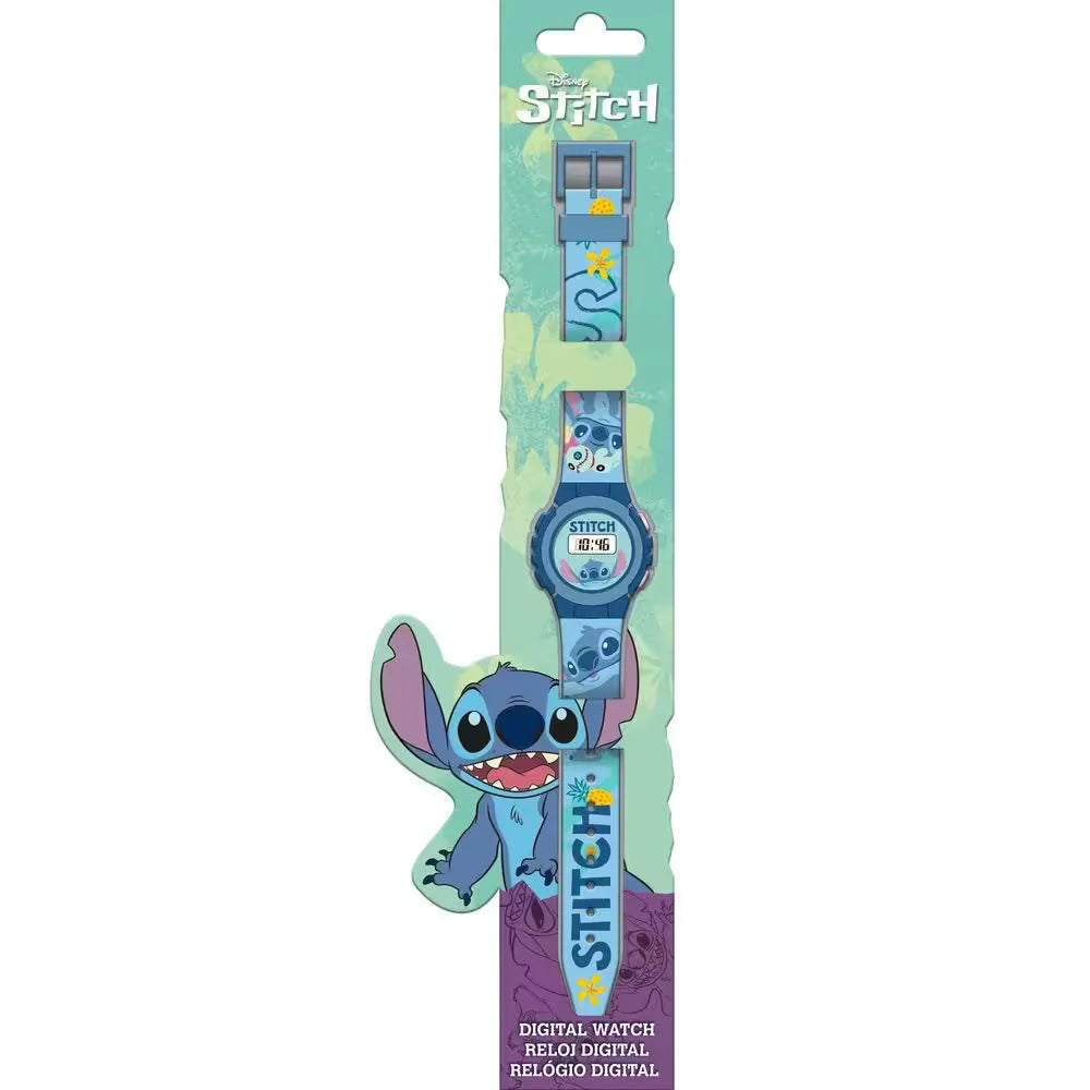 Reloj digital infantil STITCH 2- Ideal para Regalar