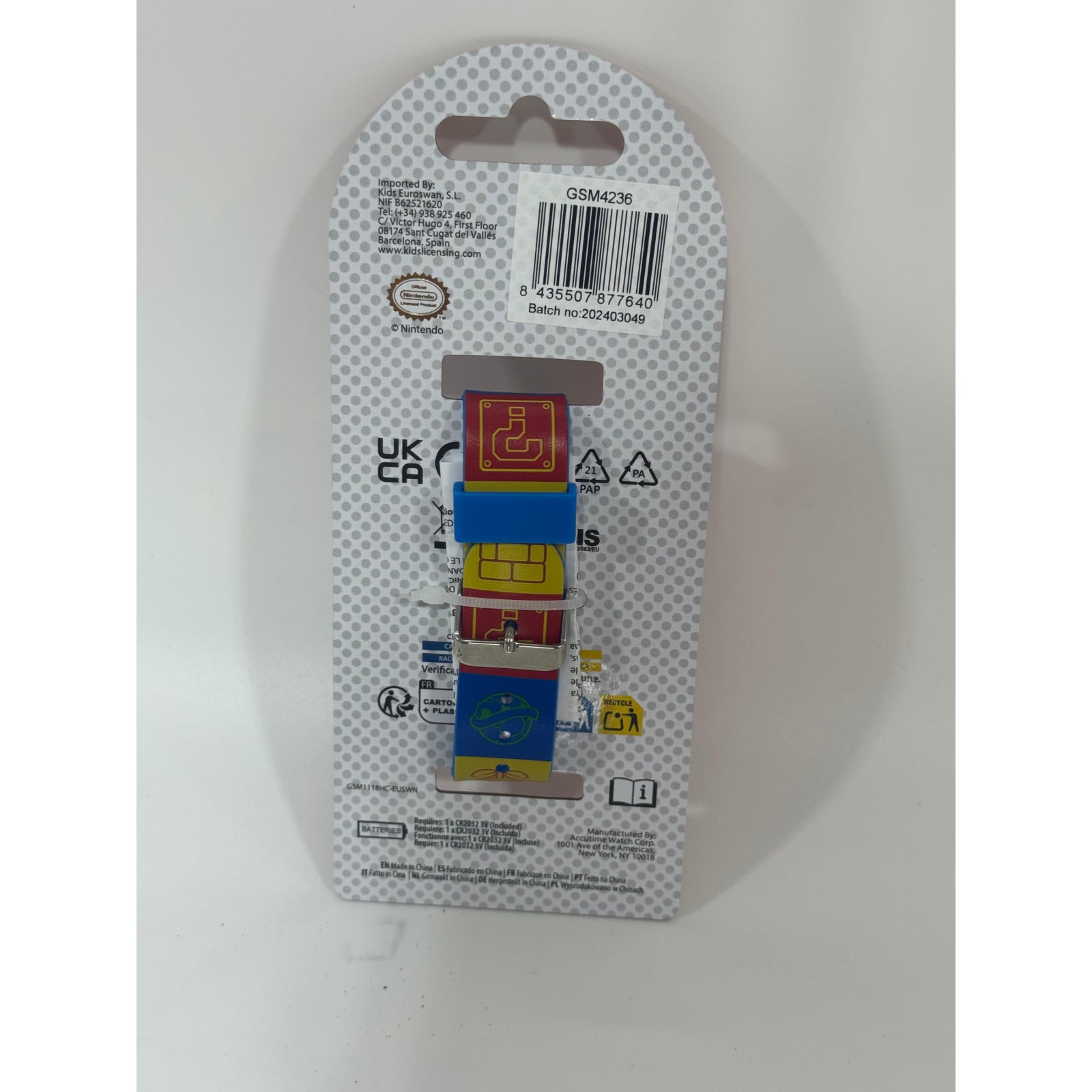 Reloj digital infantil led SUPER MARIO