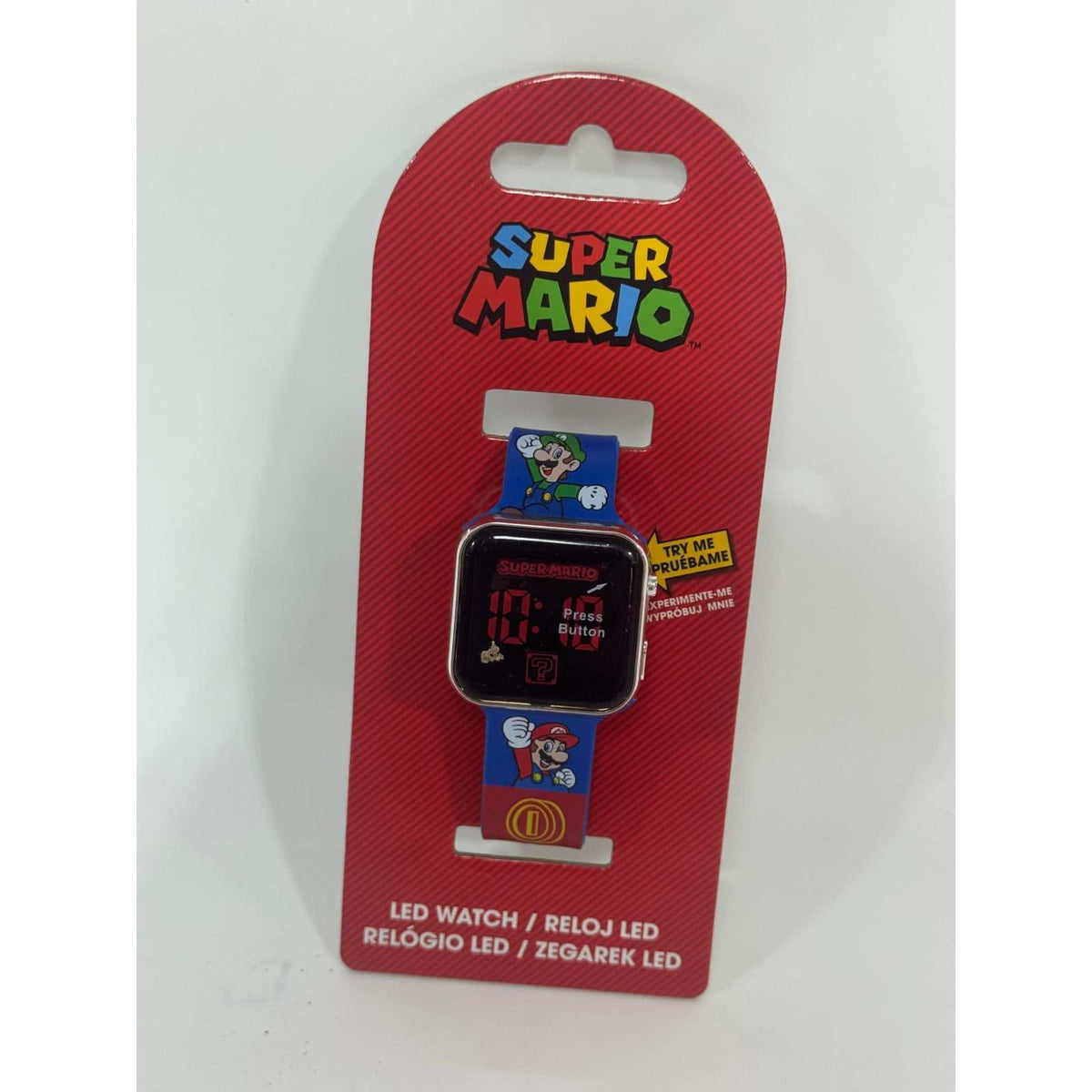 Reloj digital infantil led Super Mario
