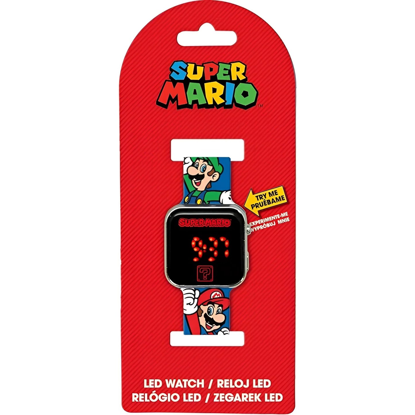 Reloj digital infantil led SUPER MARIO