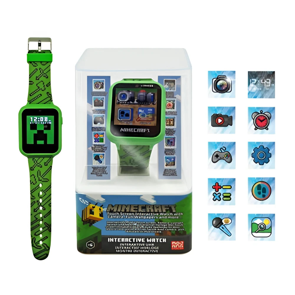 Reloj interactivo smartwatch de MINECRAFT con funciones