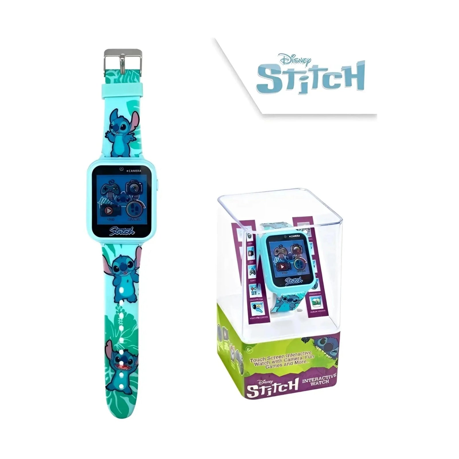 Reloj interactivo smartwatch de STITCH para niños con múltiples funciones