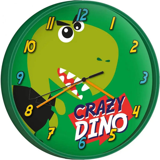 Reloj de pared CRAZY DINO 25CM- Ideal para Regalar - reloj