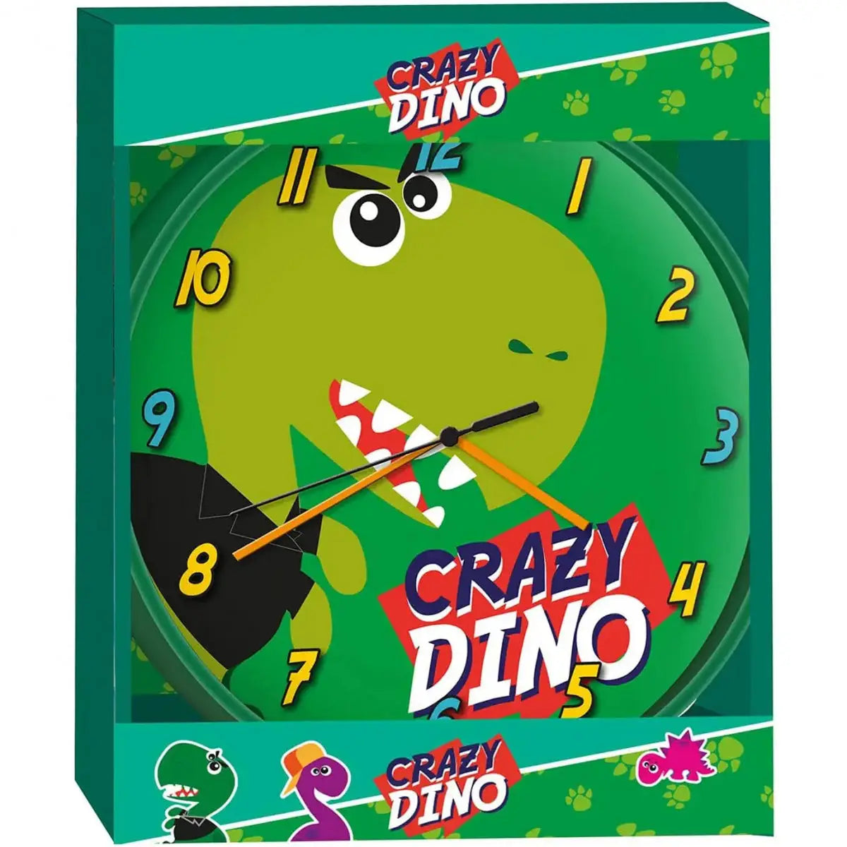 Reloj de pared CRAZY DINO 25CM- Ideal para Regalar - reloj