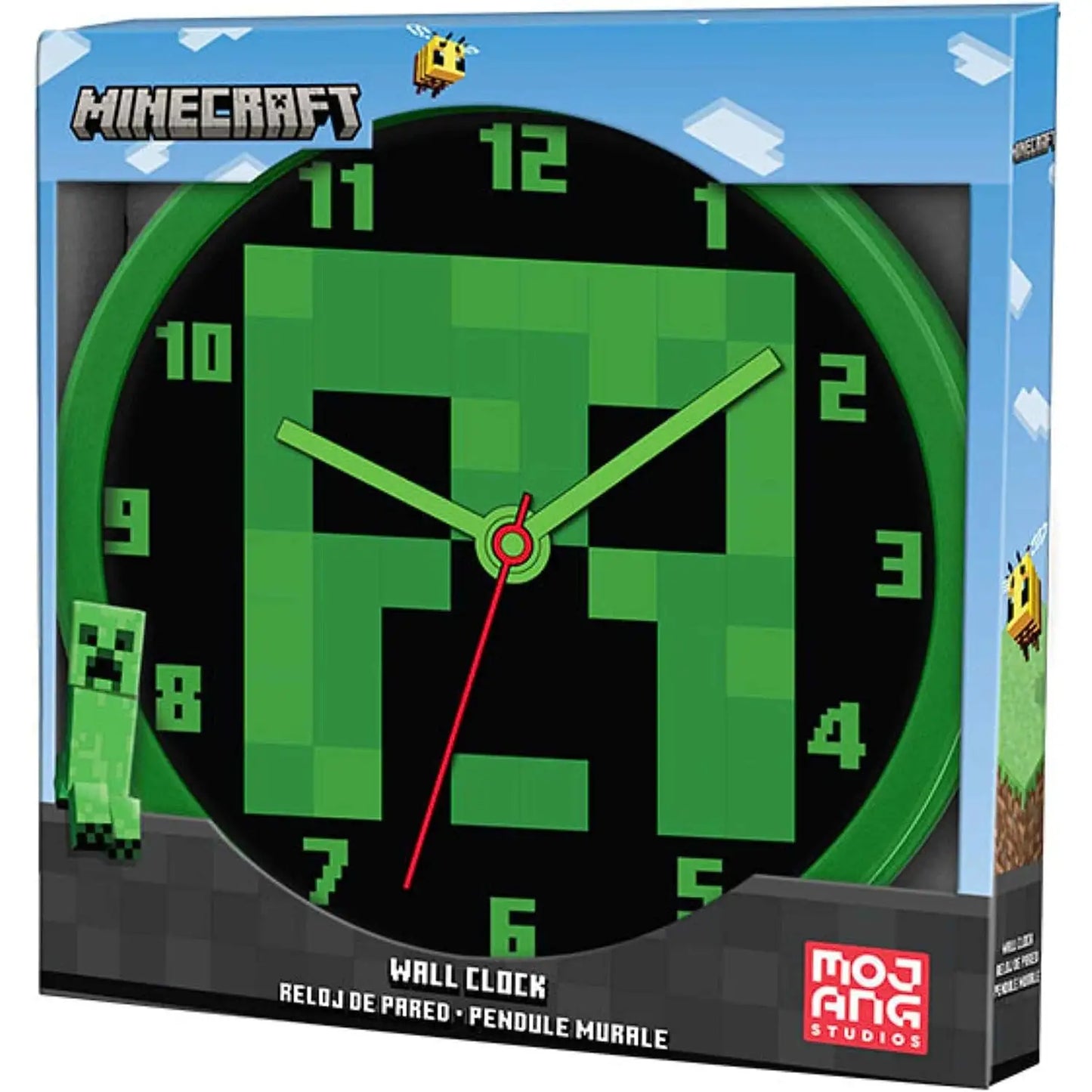 Reloj de pared MINECRAFT 25cm