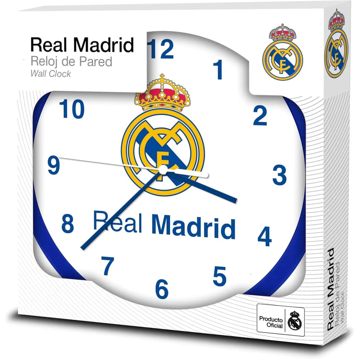Reloj de pared del REAL MADRID 25cm- Ideal para Regalar
