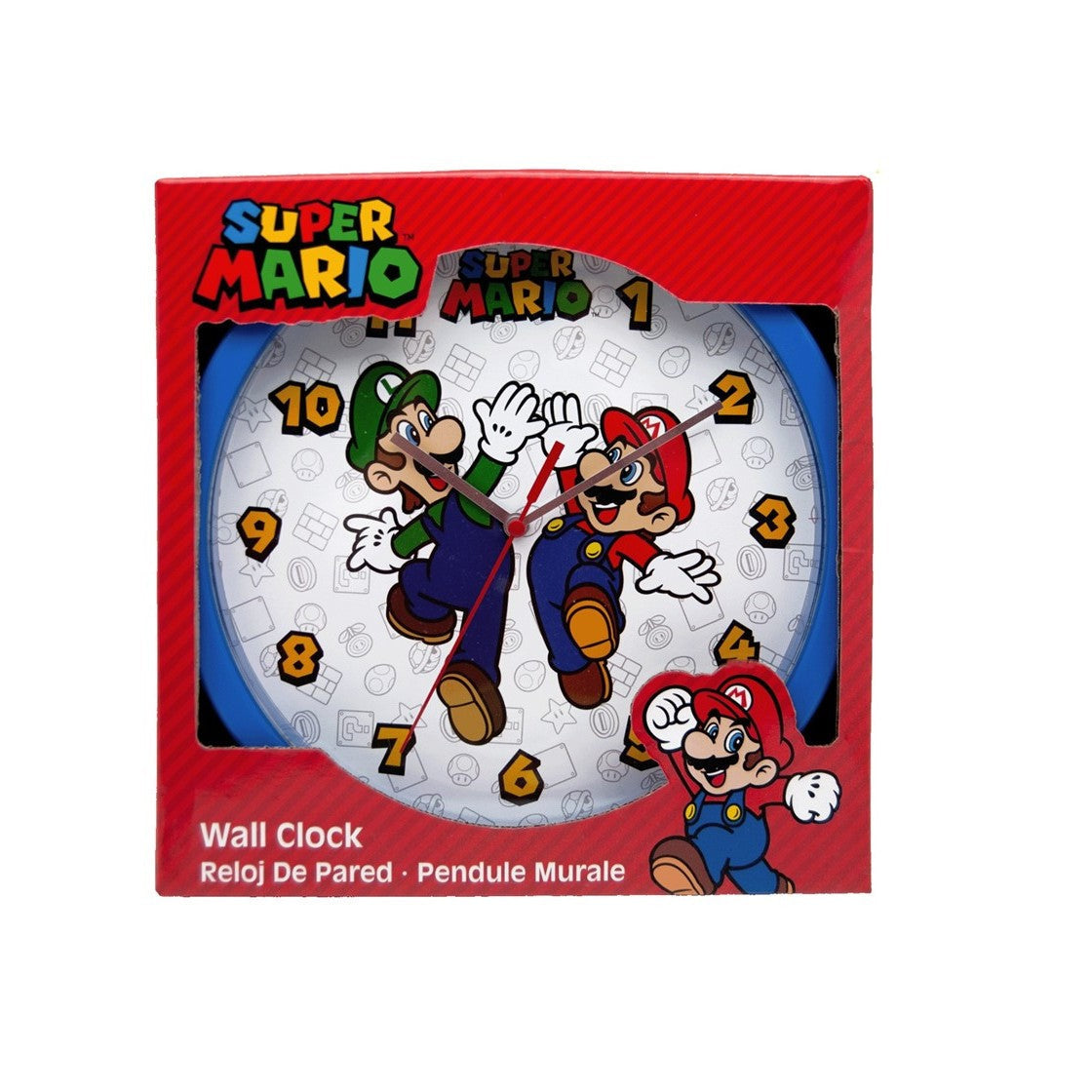 Reloj de pared Super Mario Bros 24cm