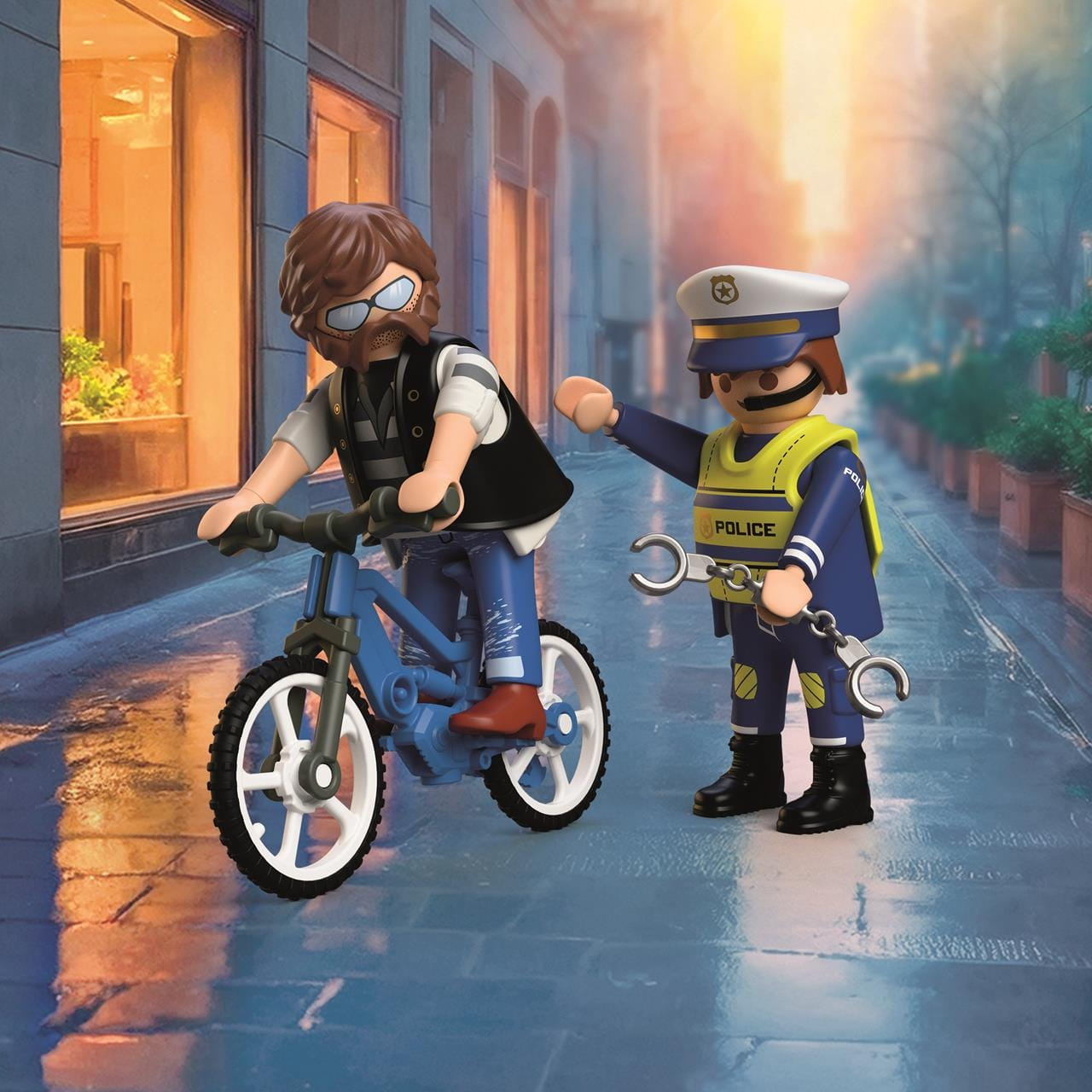 Robo de bicicleta Playmobil City Action 72076 - Juguete