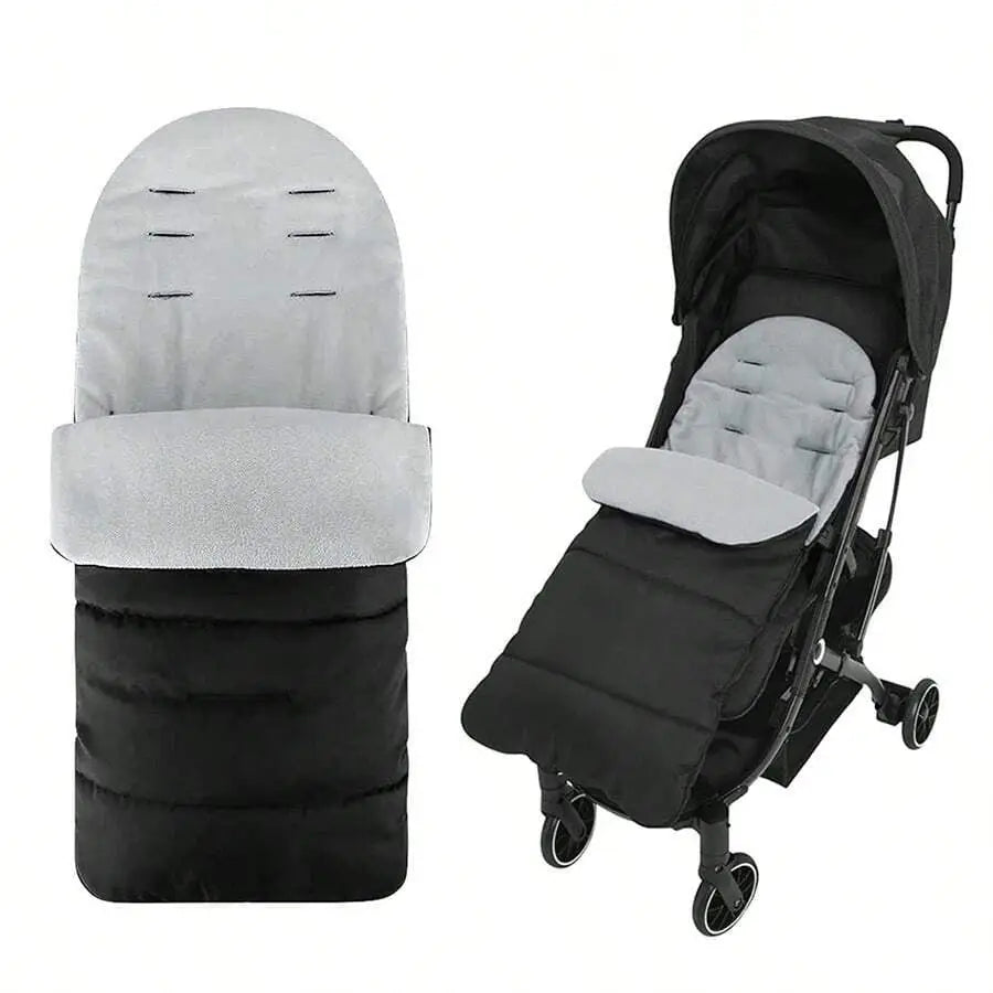 Saco de dormir impermeable para bebé invierno acolchado y suave compatible con cochecito silla paseo gris carrito