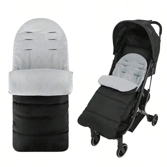 Saco de dormir impermeable para bebé invierno acolchado y suave compatible con cochecito silla paseo gris carrito