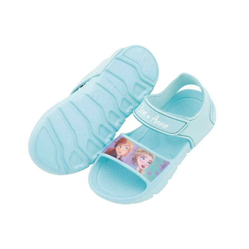 Sandalias con velcro Frozen Anna y Elsa de goma eva infantiles talla 32 - Chanclas