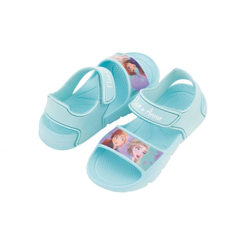 Sandalias con velcro Frozen Anna y Elsa de goma eva infantiles talla 32 - Chanclas
